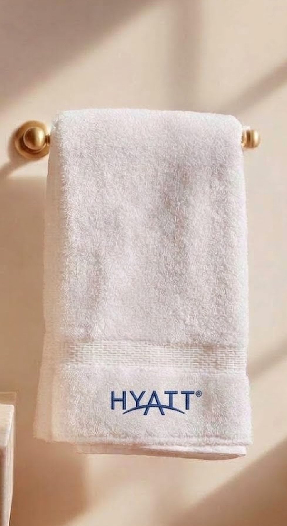 Hyatt branded towel